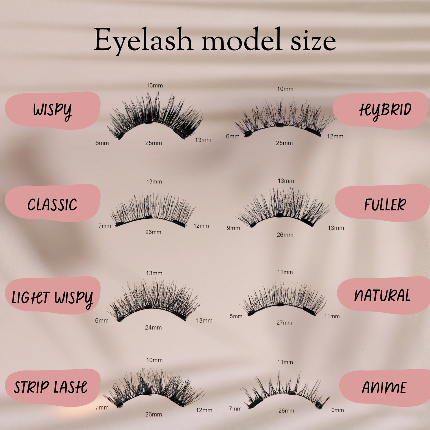 Zyrae® Magnetic Eyelashes Kit